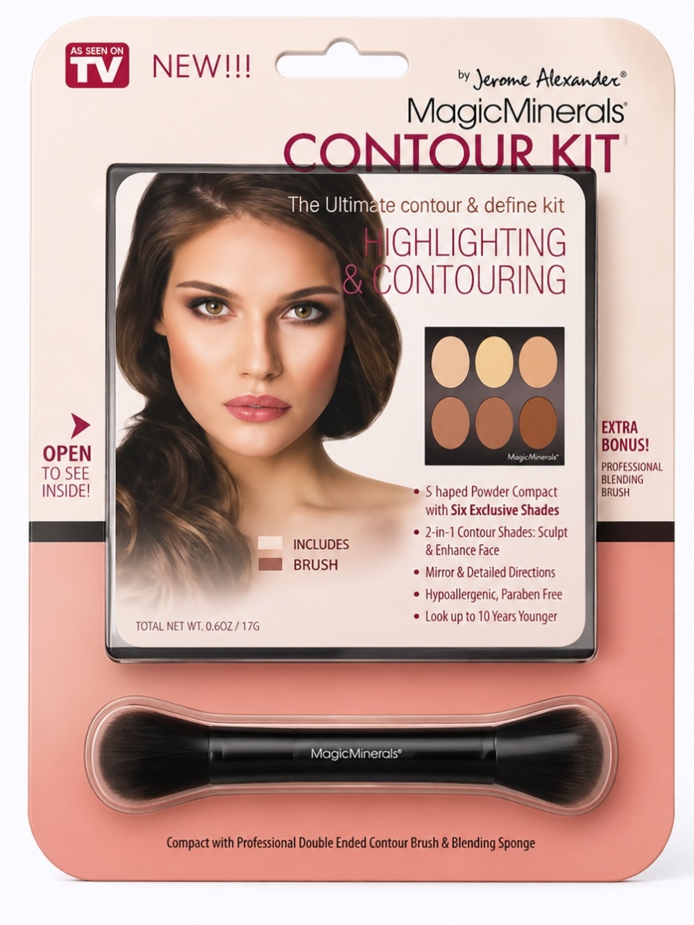 Magic Minerals Contour Kit Makeup foundation As Seen On Tv Jerome Alexander
